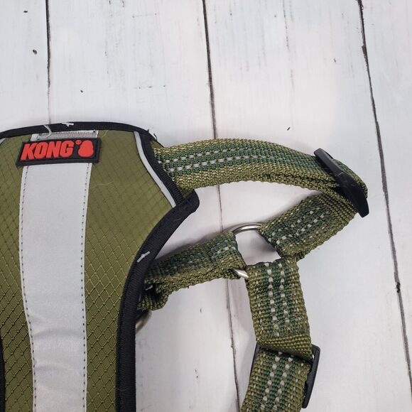 KONG Dog Harness, Comfort + Reflective Padded Green Size Large - Picture 3 of 12